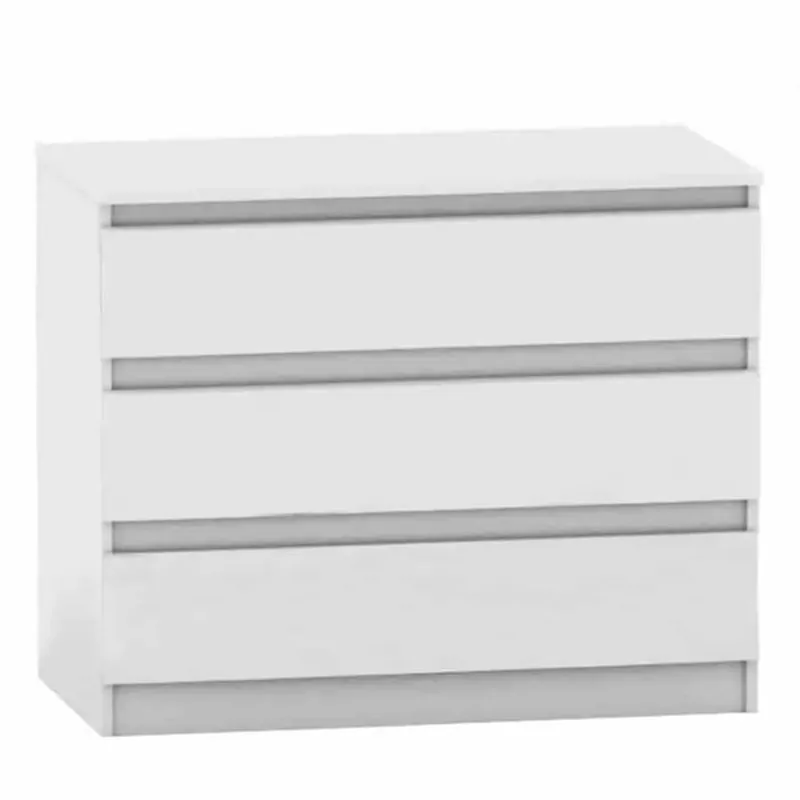 3 šuplíková komoda HANY NEW 003 - bílá Autentický