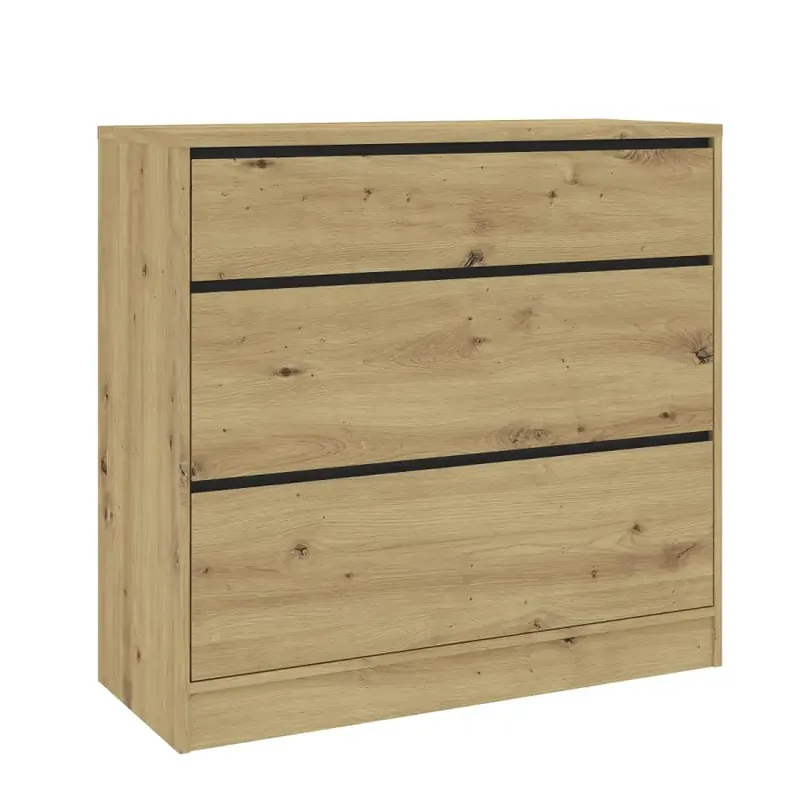 Akce Komoda široká 3S BURELA dub artisan/antracit