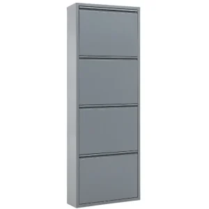 Ihned K Objednání Šedý kovový botník Ode 136 cm